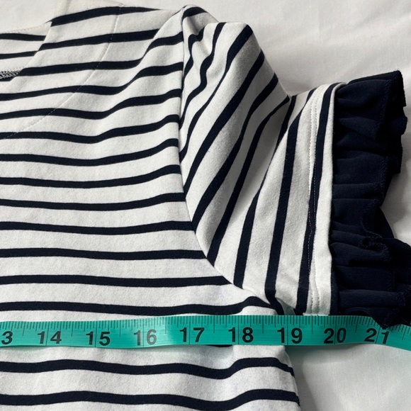 💙 Duffield Lane Striped Short sleeve Dress Women’s Large NWT Cotton Spandex 💙 - Picture 10 of 12